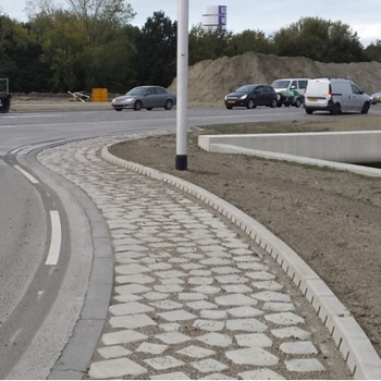 Rotonde met ondergrondse fietstunnel
