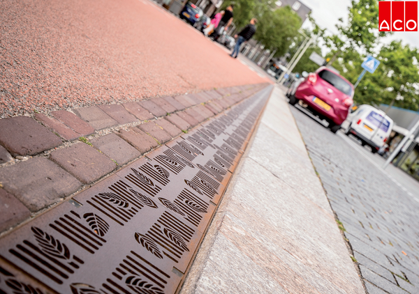 ACO Watermanagement - Station Bergen Op Zoom - ACO Multiline CorTen Special Design