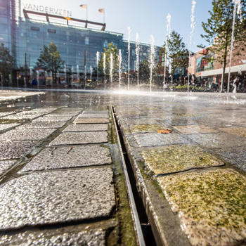 Lijnafwatering Fineline RVS sleufgoot
