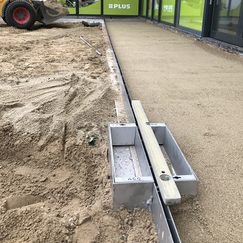Leggen RVS Fineline sleufgoot Leggen RVS Fineline sleufgoot
