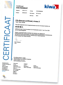 ACO CO2 Bewust Certificaat