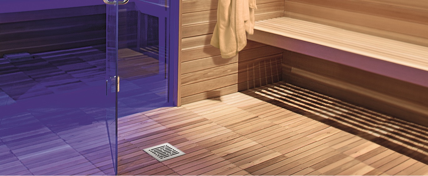 ACO Watermanagement - Sauna Header - RVS Afwatering