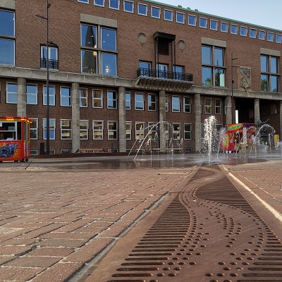 ACO Watermanagement - Referentie ExoDrain Burg Jansenplein - ExoDrain Lijngoten Bij Daglicht