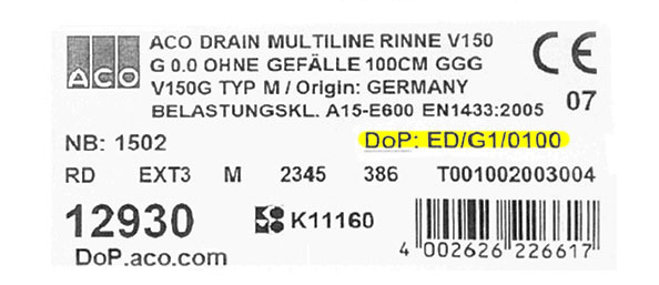 Ce Markering Dop-label